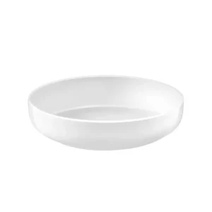 Assiette à salade et pâtes Yaka Blanc, Médard de Noblat