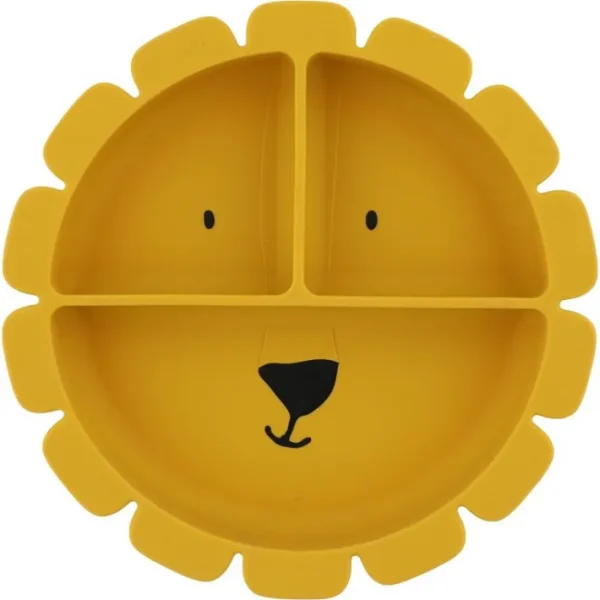 Assiette compartiments silicone avec ventouse Mr Lion, Trixie