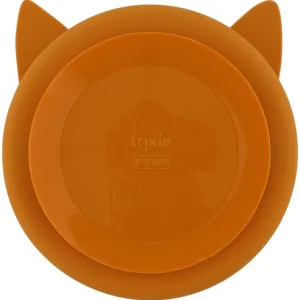 Assiette compartiments silicone avec ventouse Mr Fox, Trixie