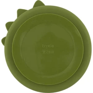 Assiette compartiments silicone avec ventouse Mr Dino, Trixie