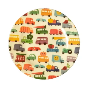 Assiette Dessert 20 cm Happy Cars, Rice