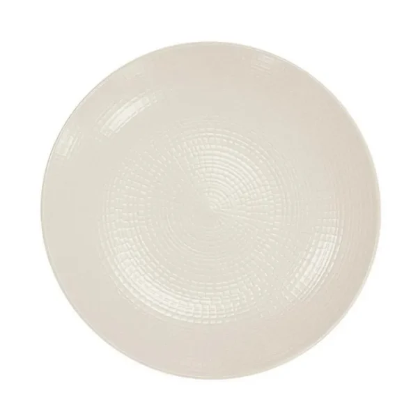 Assiette dessert Modulo Nature Kaolin, Degrenne Paris