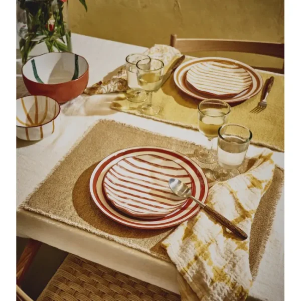 Assiette Mykonos rouille, Pomax