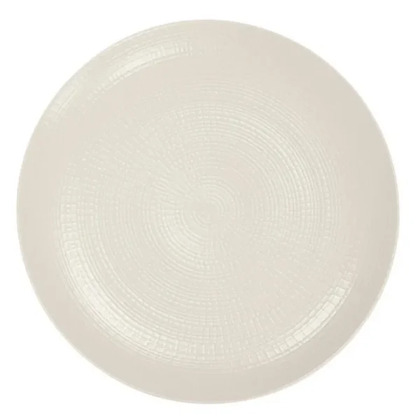 Assiette plate Modulo Nature Kaolin, Degrenne Paris