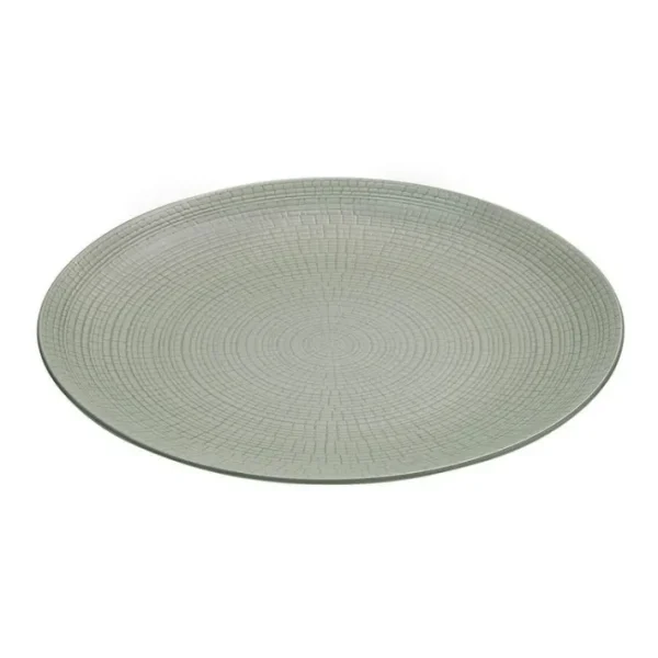 Assiette plate Modulo Nature Jade, Degrenne Paris