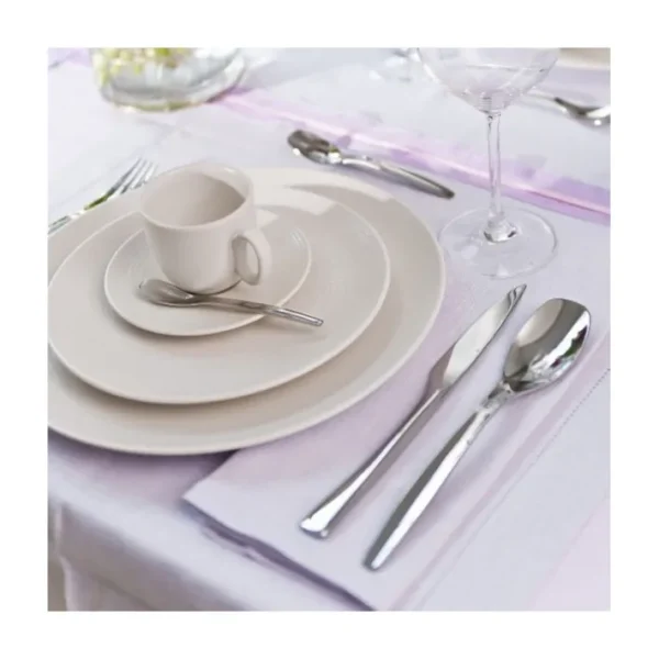 Assiette plate Modulo Nature Kaolin, Degrenne Paris