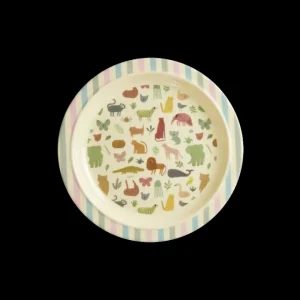Assiette Plate Sweet Jungle en mélamine, Rice