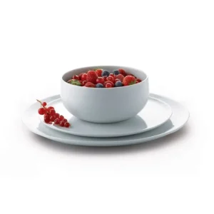 Assiette plate Yaka Blanc, Médard de Noblat