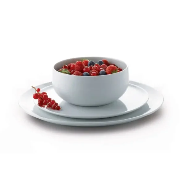 Assiette plate Yaka Blanc, Médard de Noblat