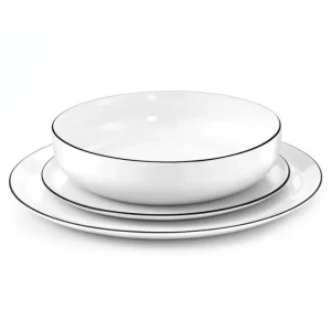 Assiette plate Yaka Noir, Médard de Noblat