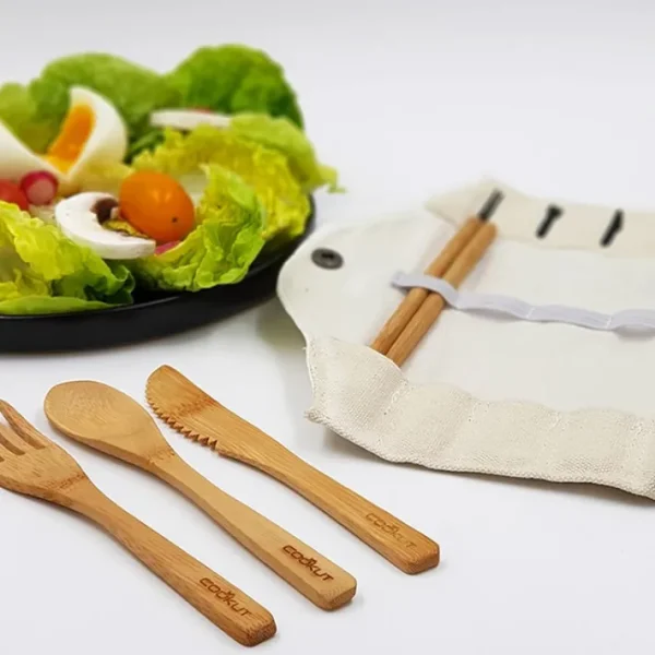 BAM-BAM Kit repas en bambou, Cookut
