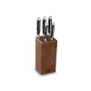 Bloc Tolède Noyer + 5 couteaux Ysis, Sabatier