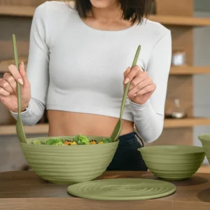 Bol avec couvercle Tierra Vert Algue, Guzzini