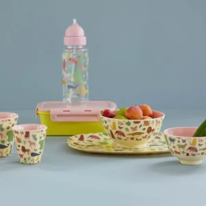 Bol en mélamine rose Sweet Jungle, Rice