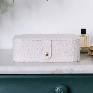 Boîte à Bijoux de Voyage Brigitte Moumoute Blanc, Maison Scarlett