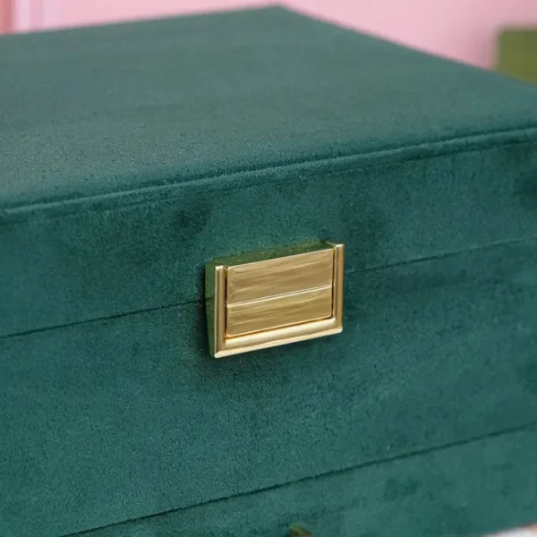 Boîte à Bijoux Denise Velours Vert, Maison Scarlett