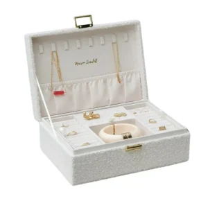 Boîte à Bijoux Louise Moumoute Blanc, Maison Scarlett
