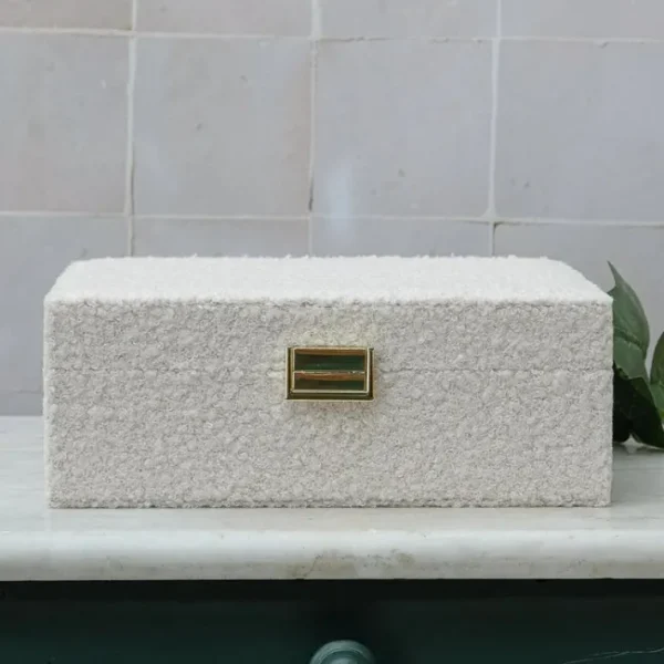Boîte à Bijoux Louise Moumoute Blanc, Maison Scarlett