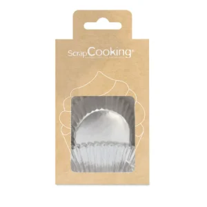 Boîte de +/- 48 caissettes argentées, Scrapcooking