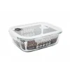 Boîte rectangulaire en verre 2.25L, Pebbly