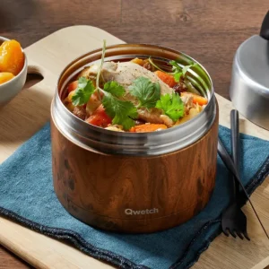Boîte Repas Isotherme Wood, Qwetch