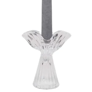 Bougeoir en Verre Fish H12 cm, Rasteli