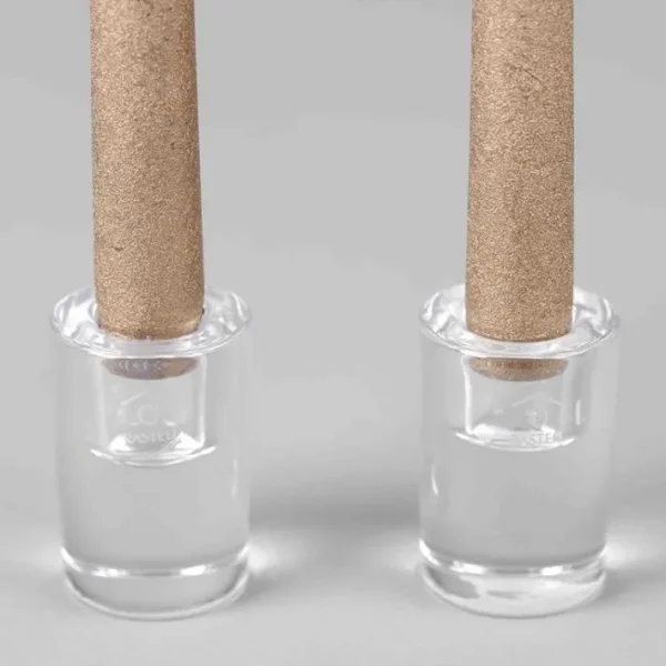 Bougeoir verre 6 cm, Rasteli