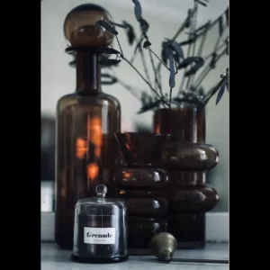 Bougie Cloche Ambre Parfum Grenade, Opjet
