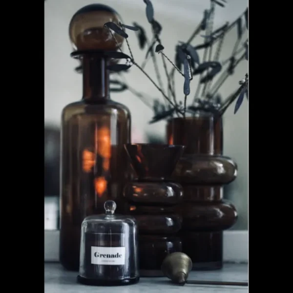 Bougie Cloche Ambre Parfum Grenade, Opjet