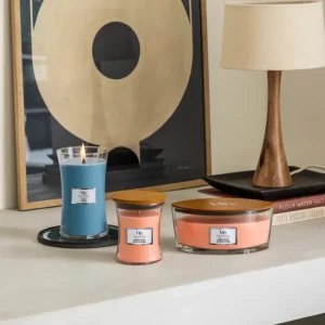 Bougie Ellipse parfumée Nectar de Manuka, Woodwick