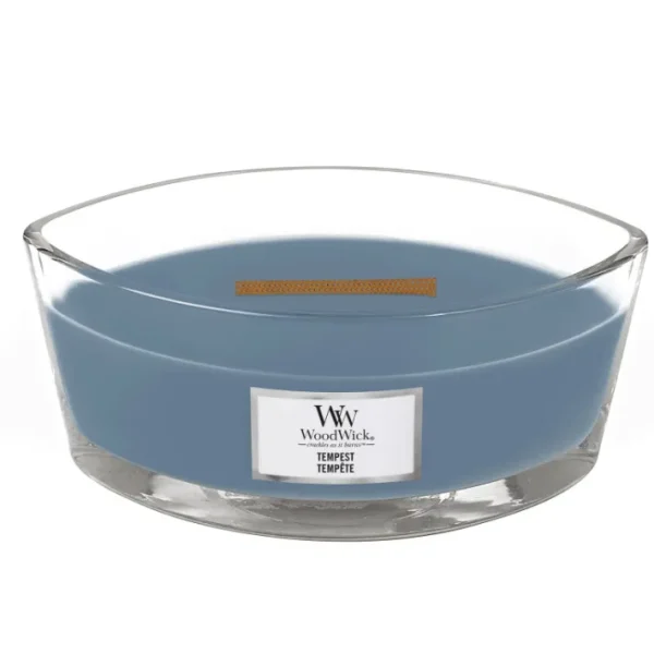 Bougie Ellipse parfumée Tempête, Woodwick
