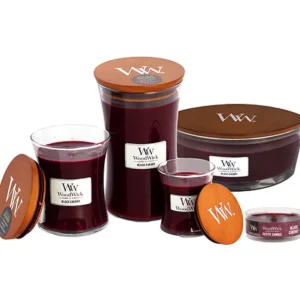Bougie parfumée Black cherry, Woodwick