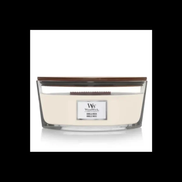Bougie parfumée Ellipse Vanille Musc, Woodwick
