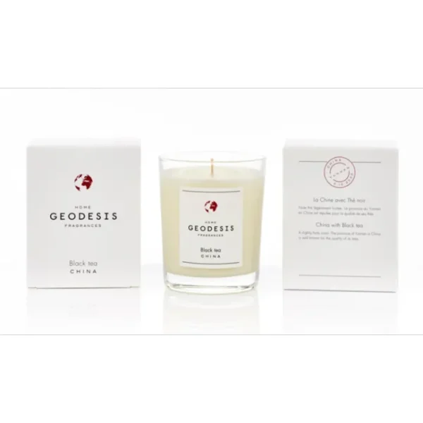 Bougie parfumée 180g Thé Noir, Geodesis