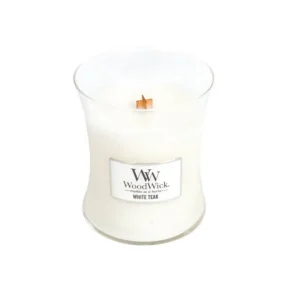 Bougie parfumée Teck blanc, Woodwick