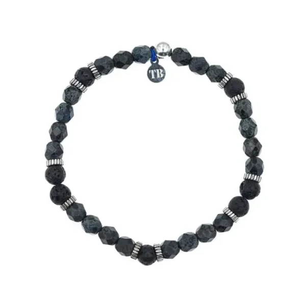 Bracelet Homme Gentleman XL Noir Rock, Têtes Blondes
