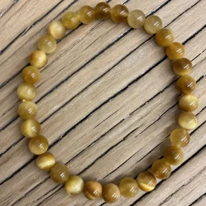 Bracelet Œil de Tigre doré, Koukouma & Co