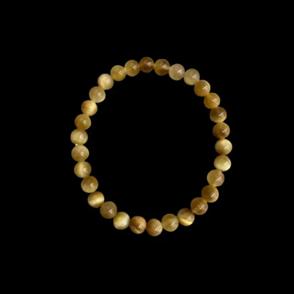Bracelet Œil de Tigre doré, Koukouma & Co