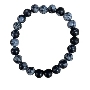 Bracelet Obsidienne Flocon de neige, Koukouma & Co