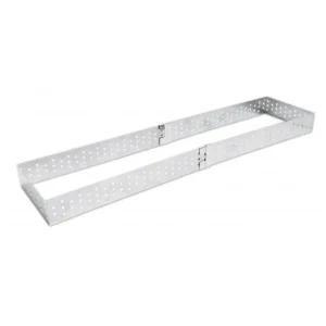 Cadre à tarte rectangle extensible perforé inox, ScrapCooking