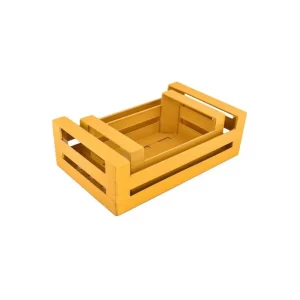 Cagette en métal Moutarde, Bazardeluxe