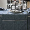 Chemin de table Armoiries Lin Céruléen, Le Jacquard Français