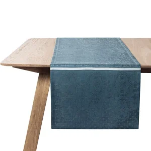 Chemin de table Armoiries Lin Céruléen, Le Jacquard Français