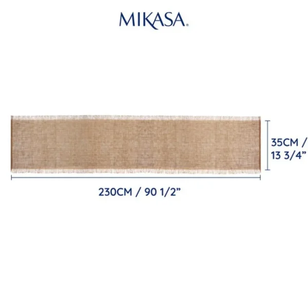 Chemin de table Frayed Jute, Mikasa