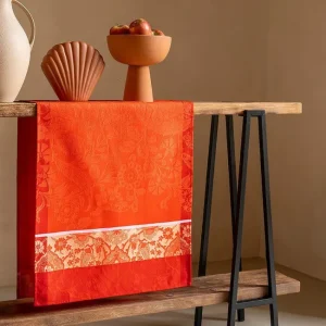 Chemin de table Voyage Iconique Coquelicot, Le Jacquard Français