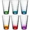 Coffret 6 chopes assorties Optic Color, Léonardo