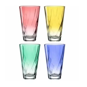 Coffret 4 chopes assorties 30 cl Twist, Léonardo