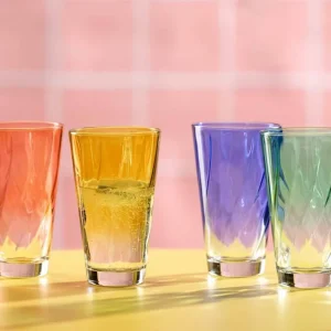 Coffret 4 chopes assorties 30 cl Twist, Léonardo