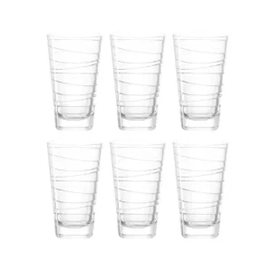Coffret 6 chopes Vario transparent 28 cl, Léonardo