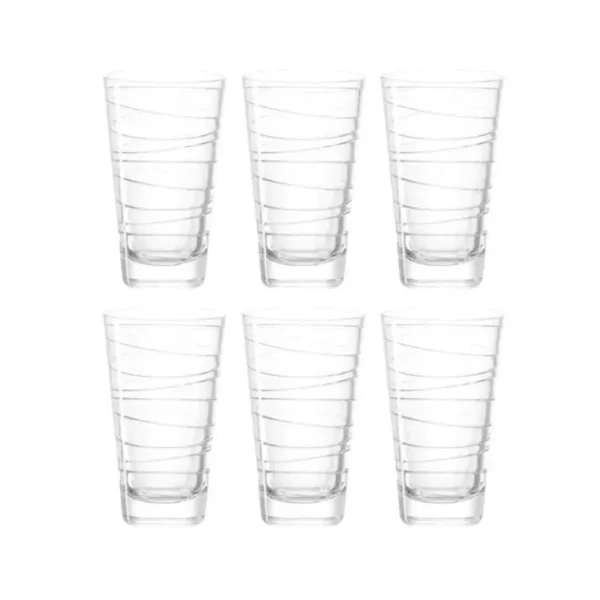Coffret 6 chopes Vario transparent 28 cl, Léonardo